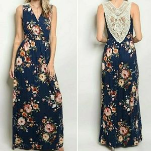 October Love Dresses - BNWT Navy floral maxi dress October Love Dresses - BNWT Navy floral maxi dress